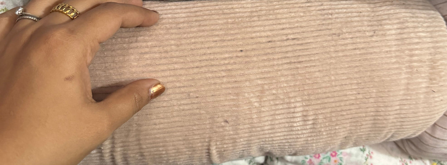 Buy Corduroy Peach Brown 11 Wale Fabric