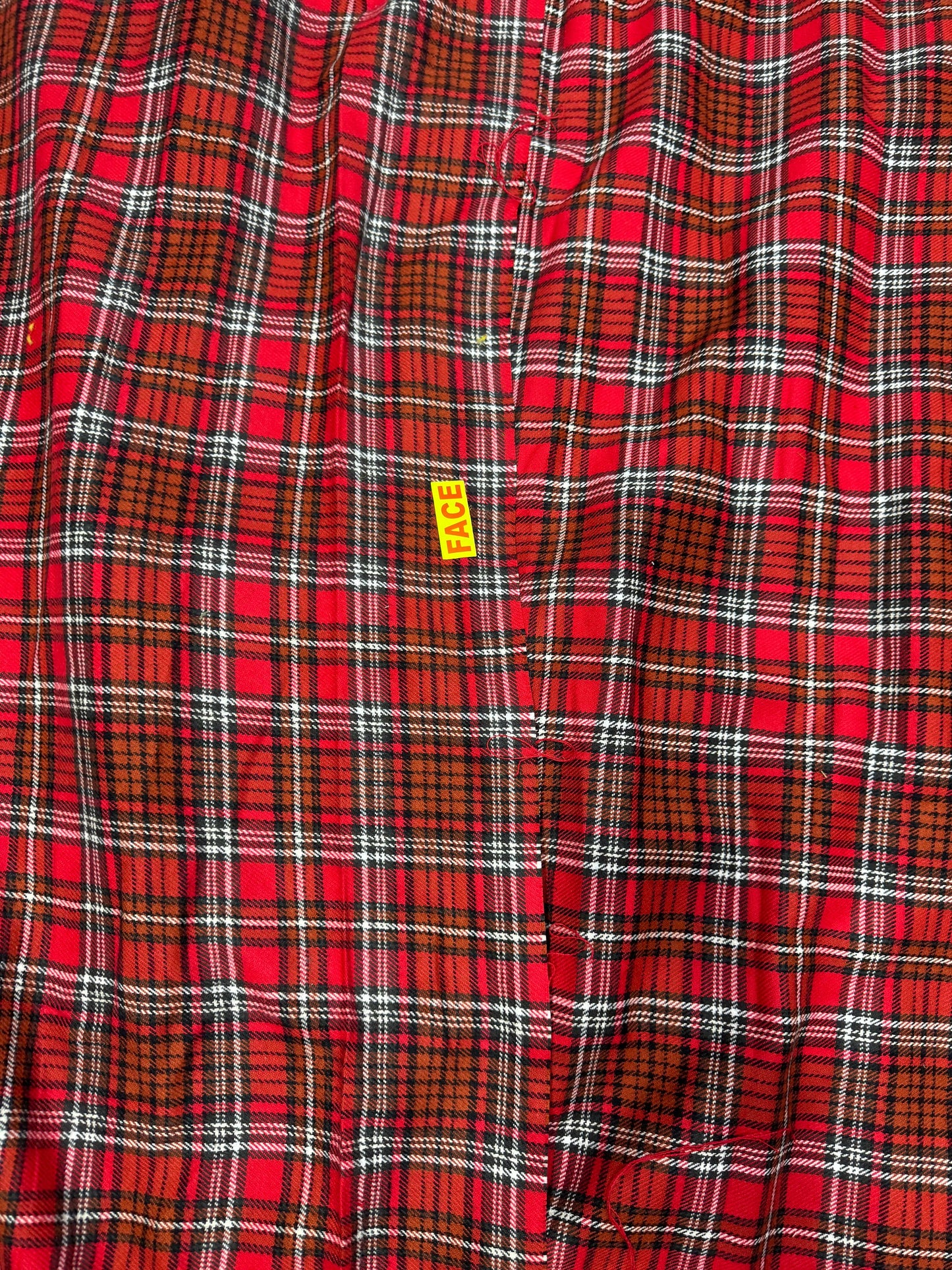 Buy Cotton Twill Check British Red Fabric