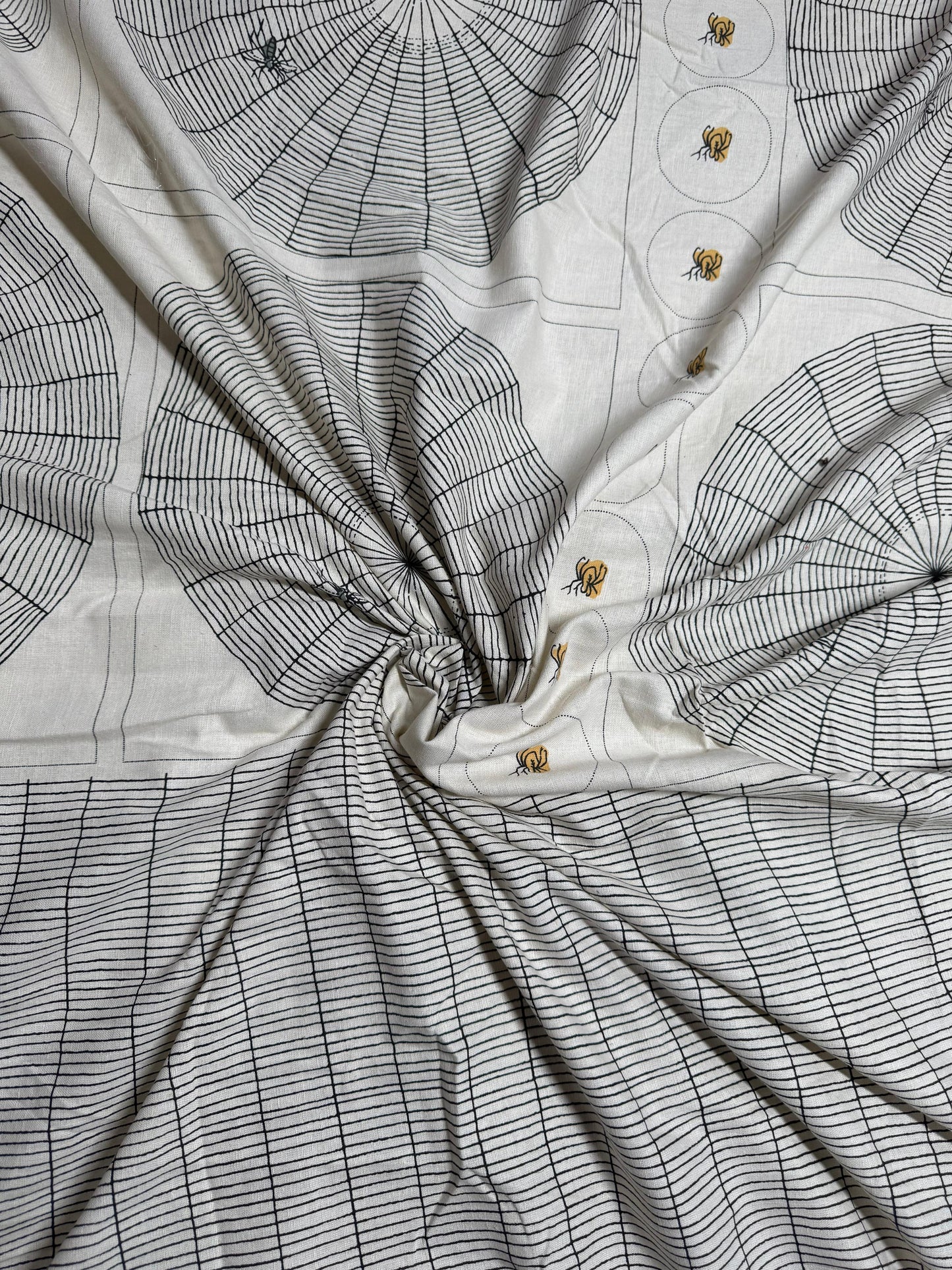 Buy Casement Stripe Cricle Printed Fabric - MAF