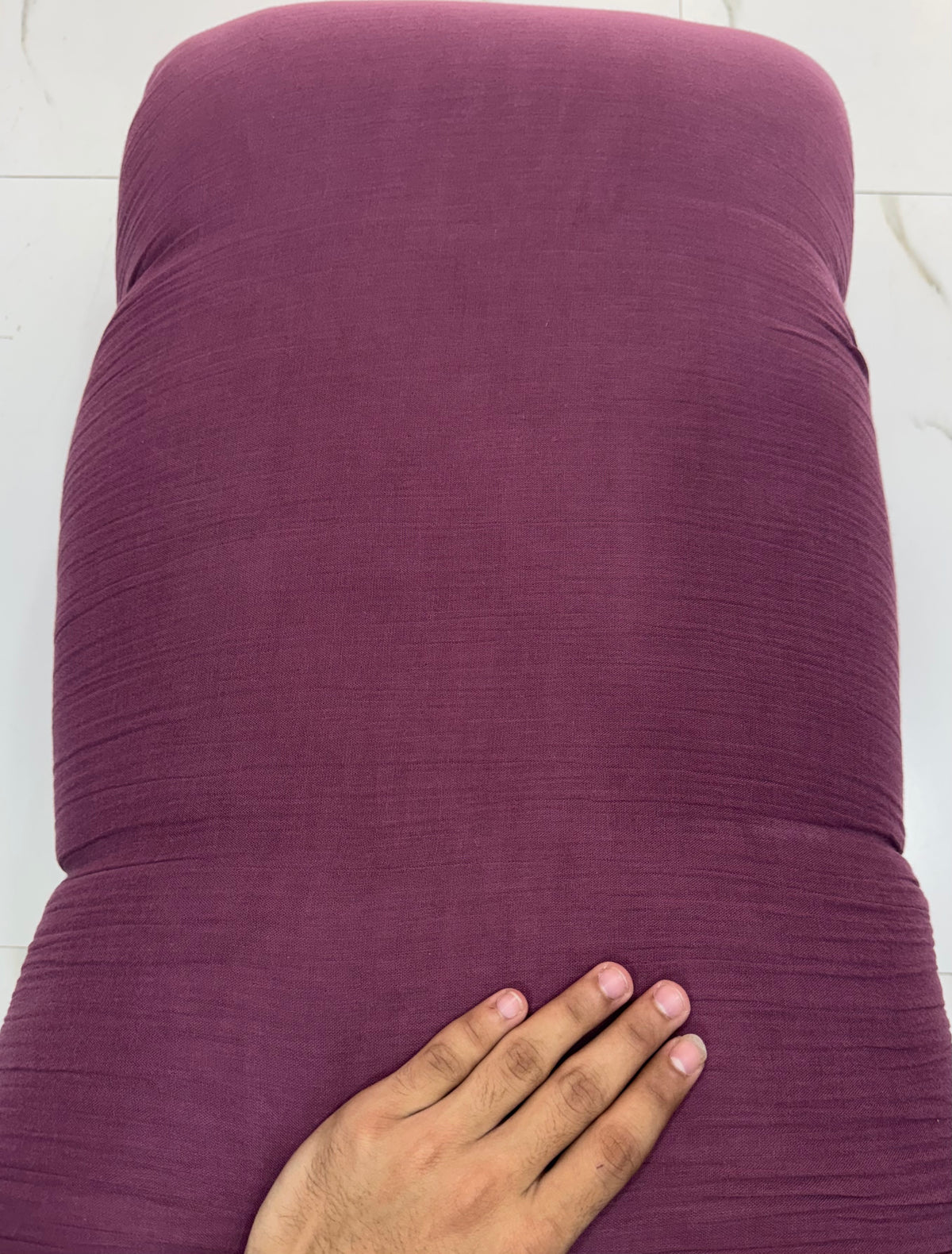 Buy Premium Soft Cotton Double Cloth Wine Maroon Fabric