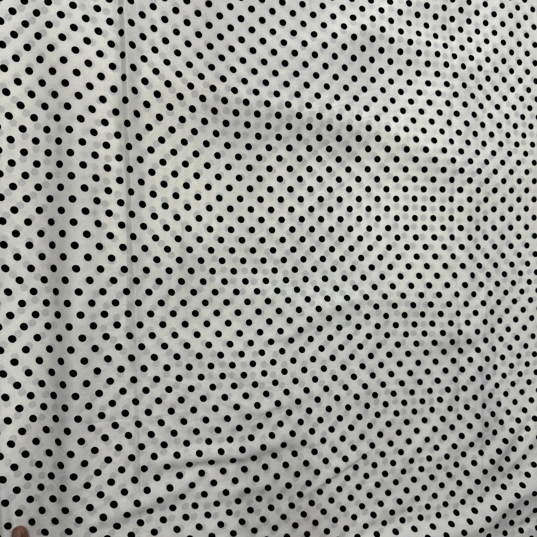 Buy Poly Crepe Polka Dot Printed Fabric - MAF