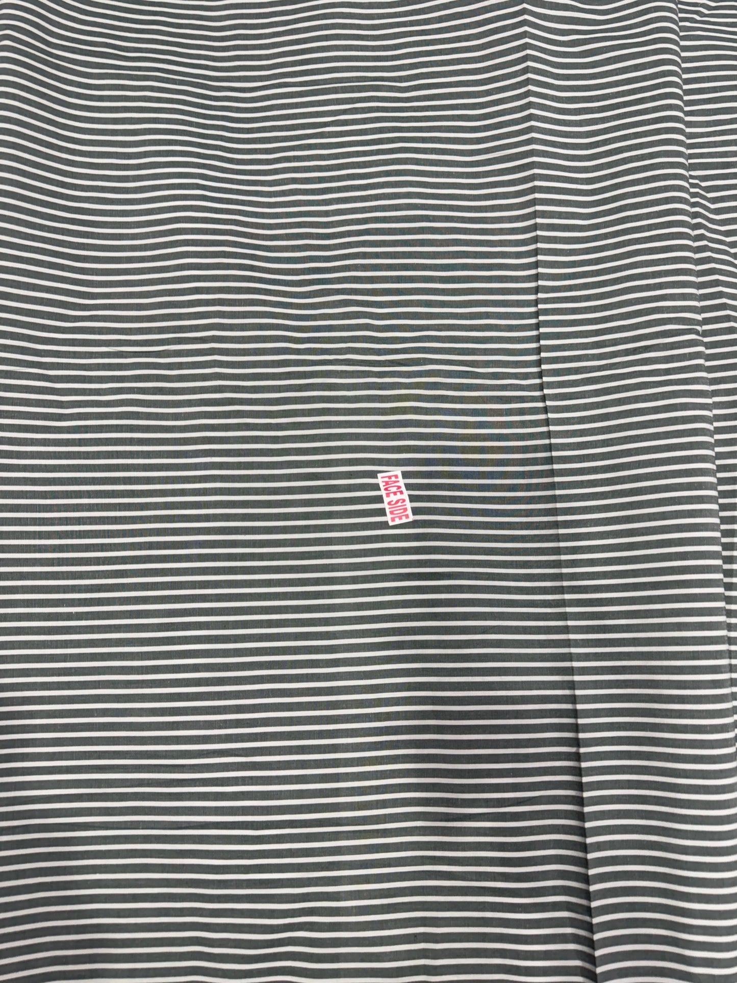 Buy Premium Cotton Arvind Mill Grey & White Yarn Dyed Stripe Printed Fabric
