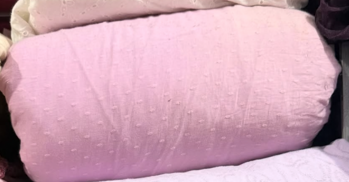 Buy Baby Pink Cambric Butta Fabric