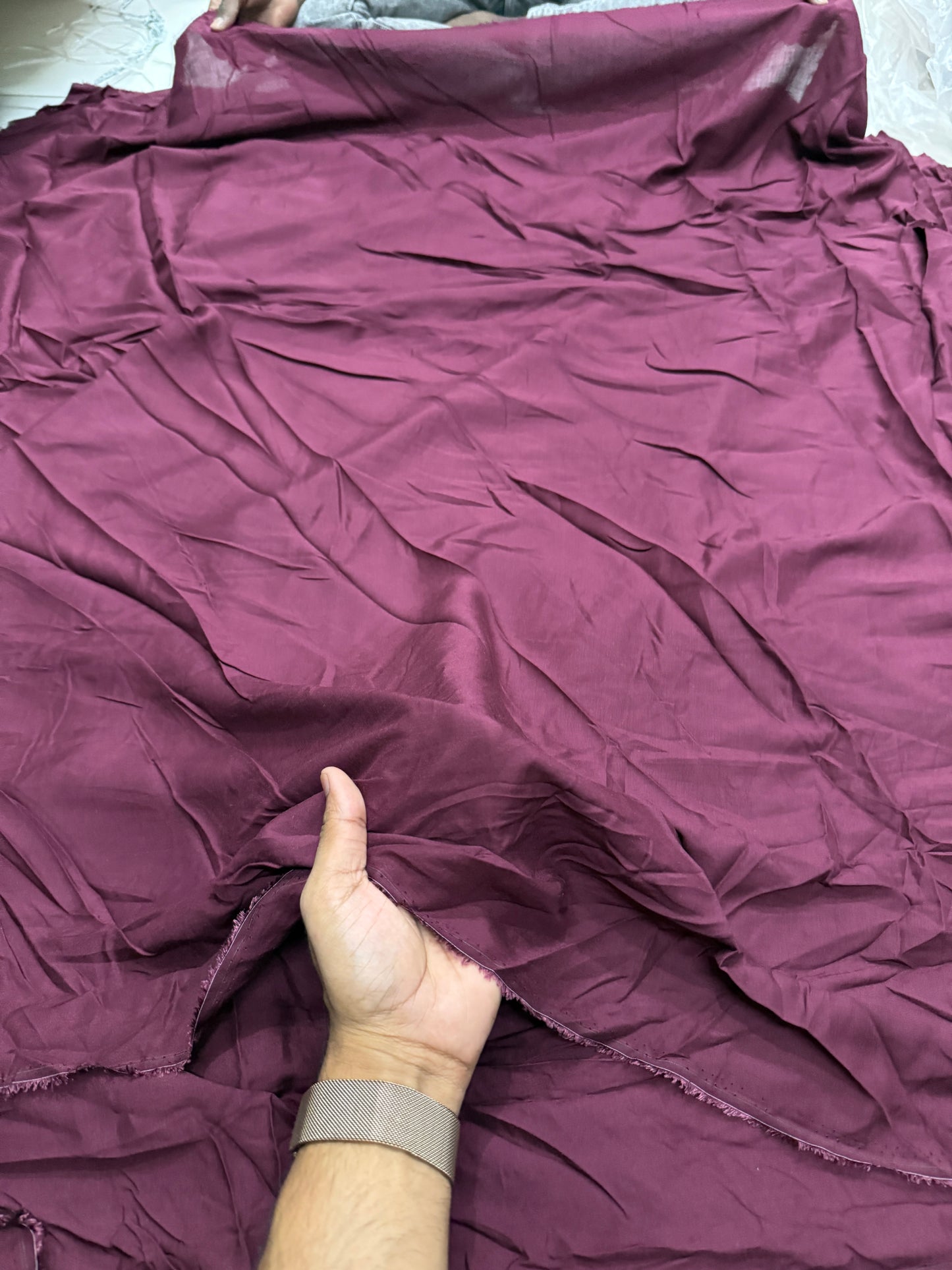 Buy Premium Modal Solid Wine Fabric - MAF