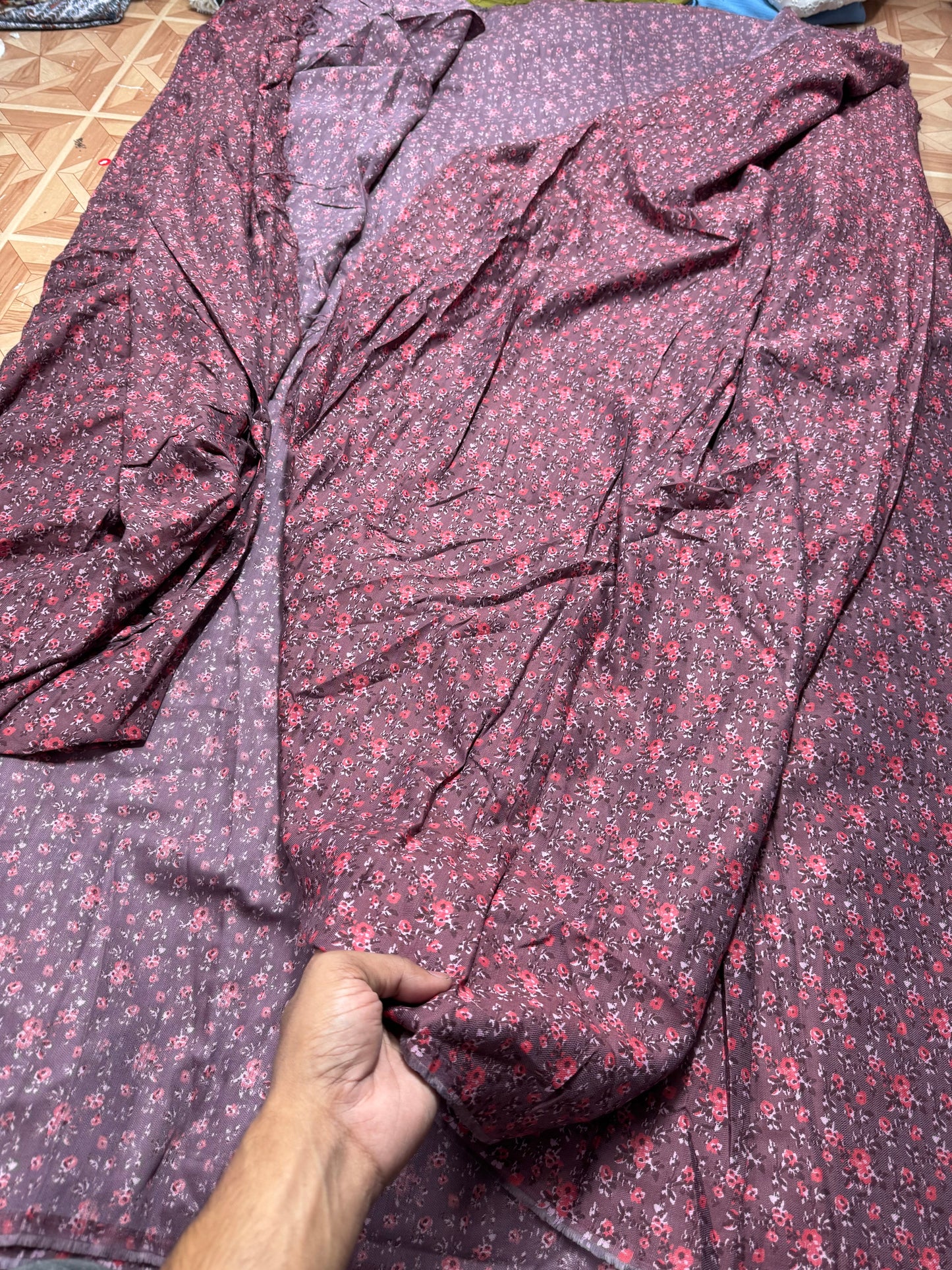 Buy Winters Twill Rayon Floral Printed Fabric - MAF