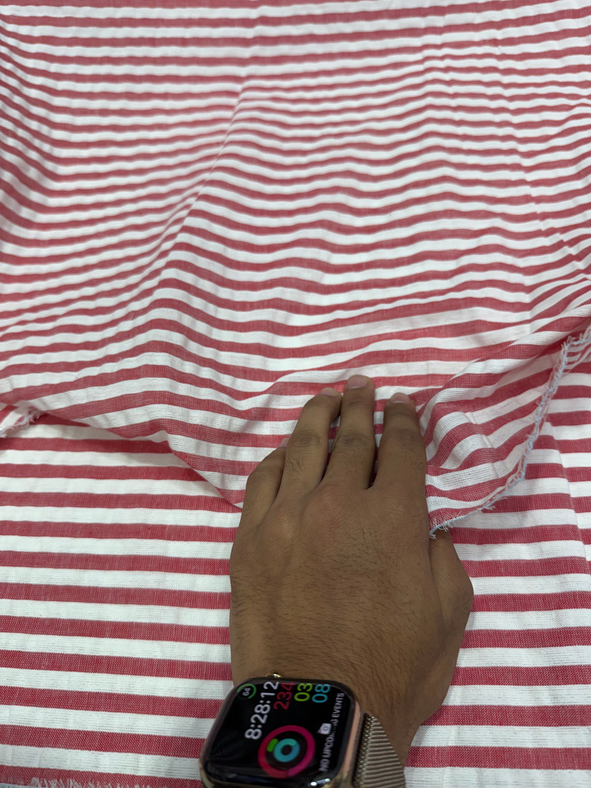 Buy Premium Yarn-Dyed Seersucker Cherry Stripe amazing Fabric