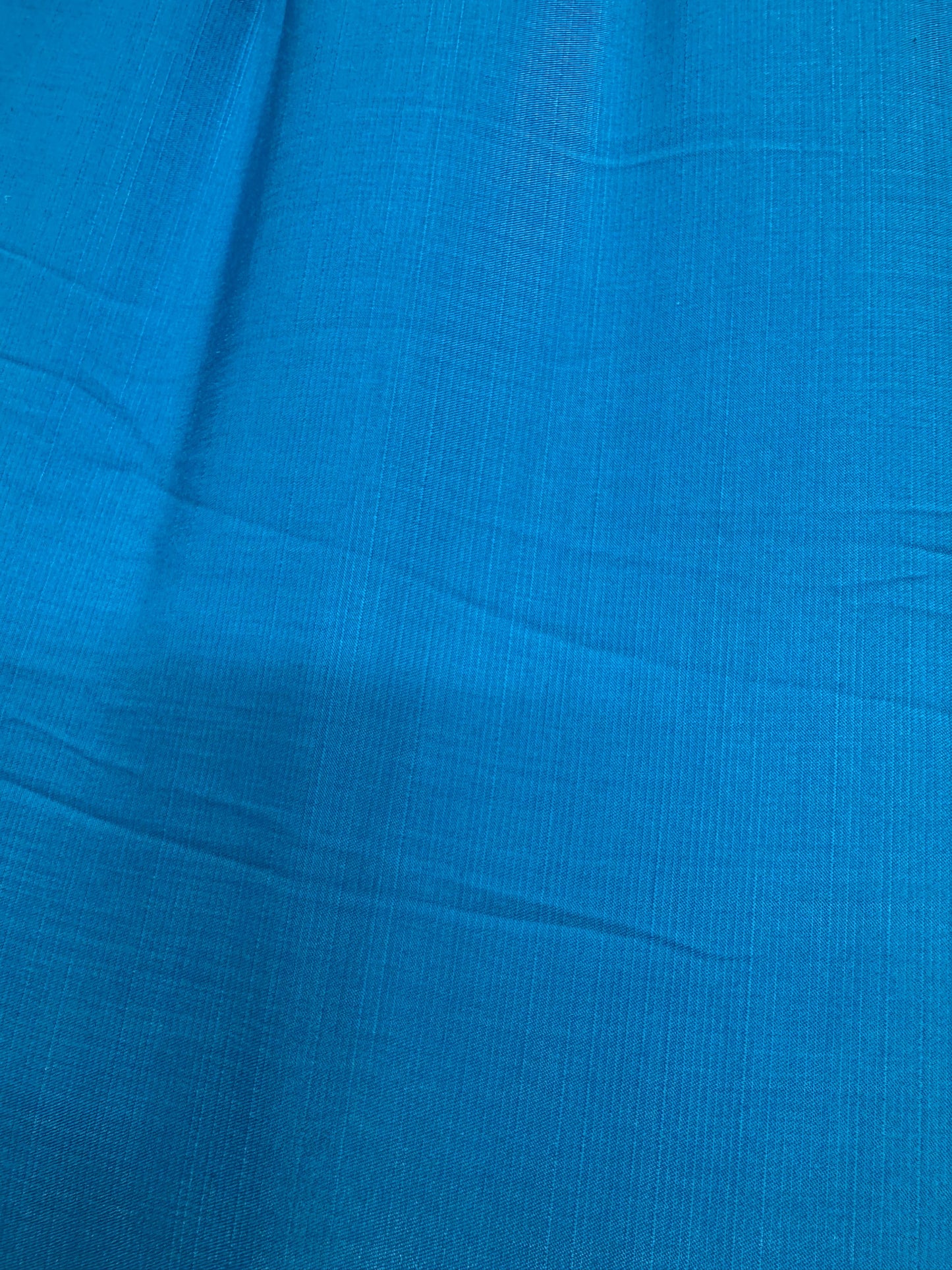Premium Slub Silk Electric Blue Fabric - MAF