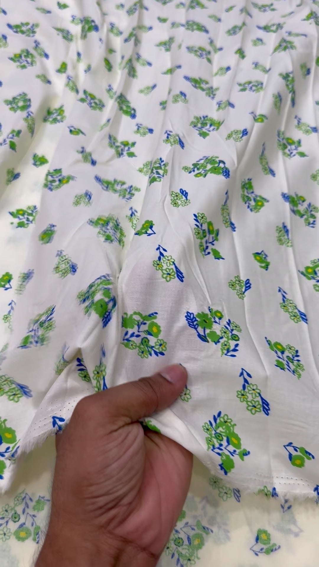 Buy Cotton Poplin Summer Baby Drawn Floral Printed Fabric