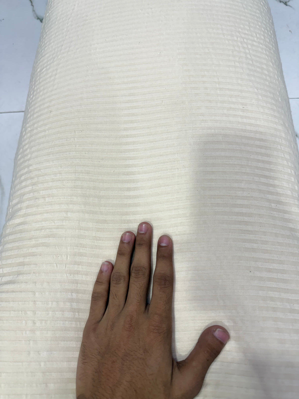 Buy Premium Seersucker Solid Off White Beige Fabric