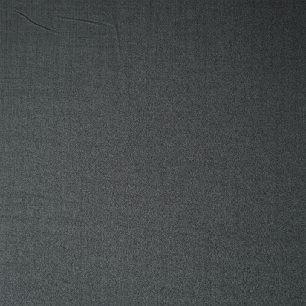 Solid Grey Black Cotton Self Check - MAF