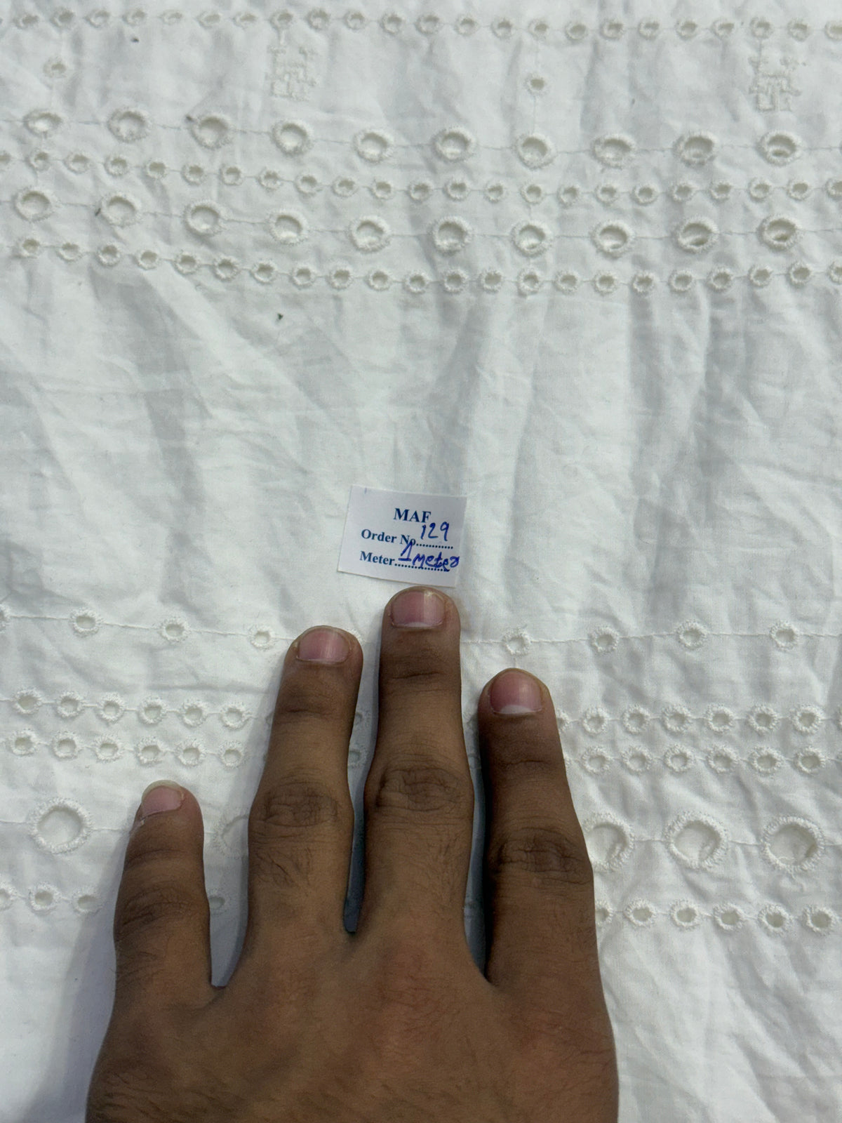 Buy Cutpiece Cotton White Hakoba 50 Meter