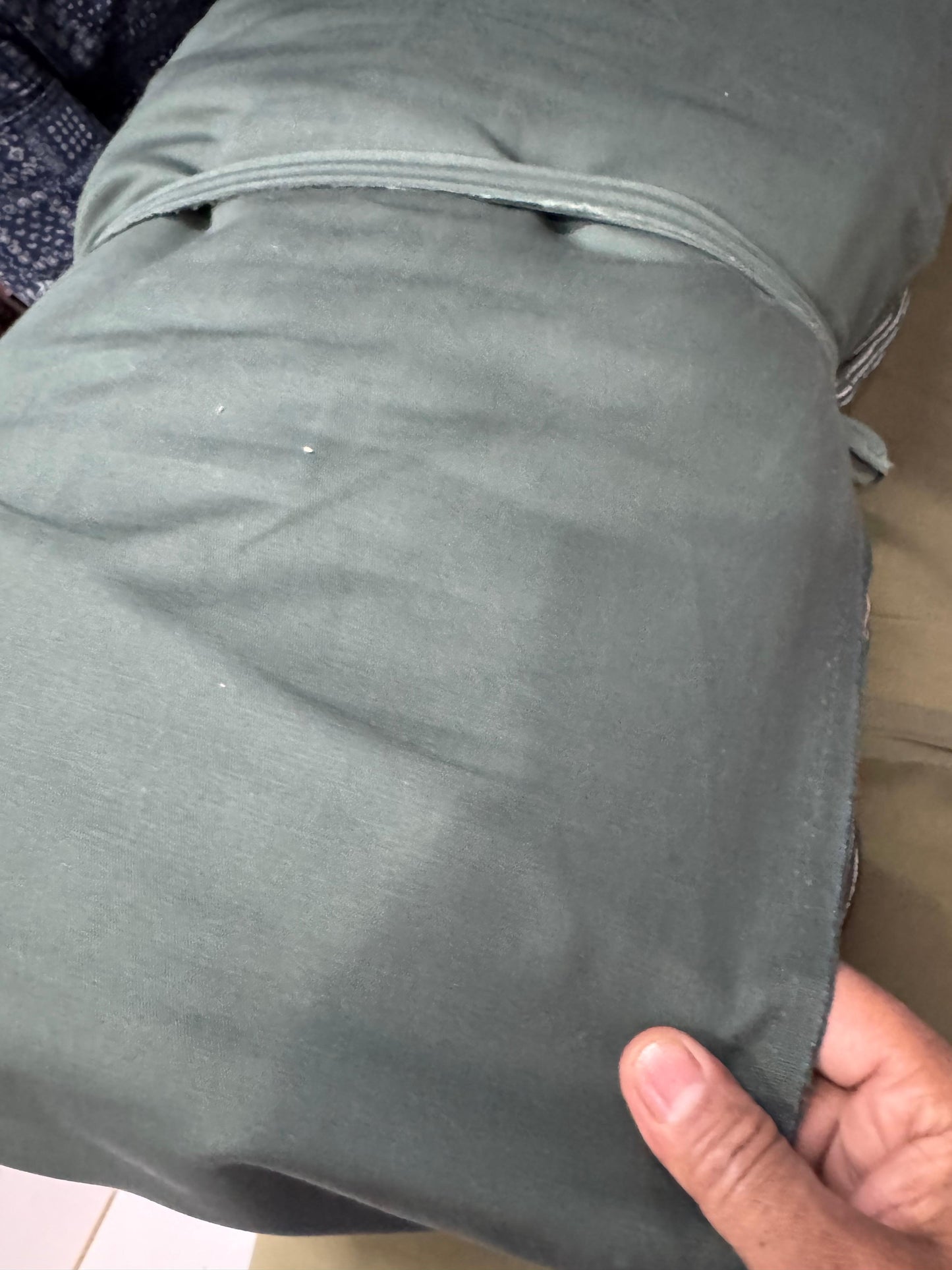 Buy Bottom Wear Linen Solid Grey Green Shade Fabric