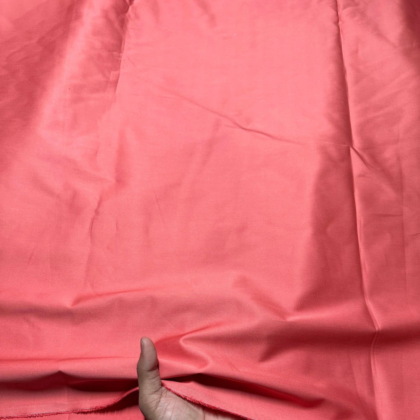 Buy Solid Blush Pink Pure Cotton Satin - MAF
