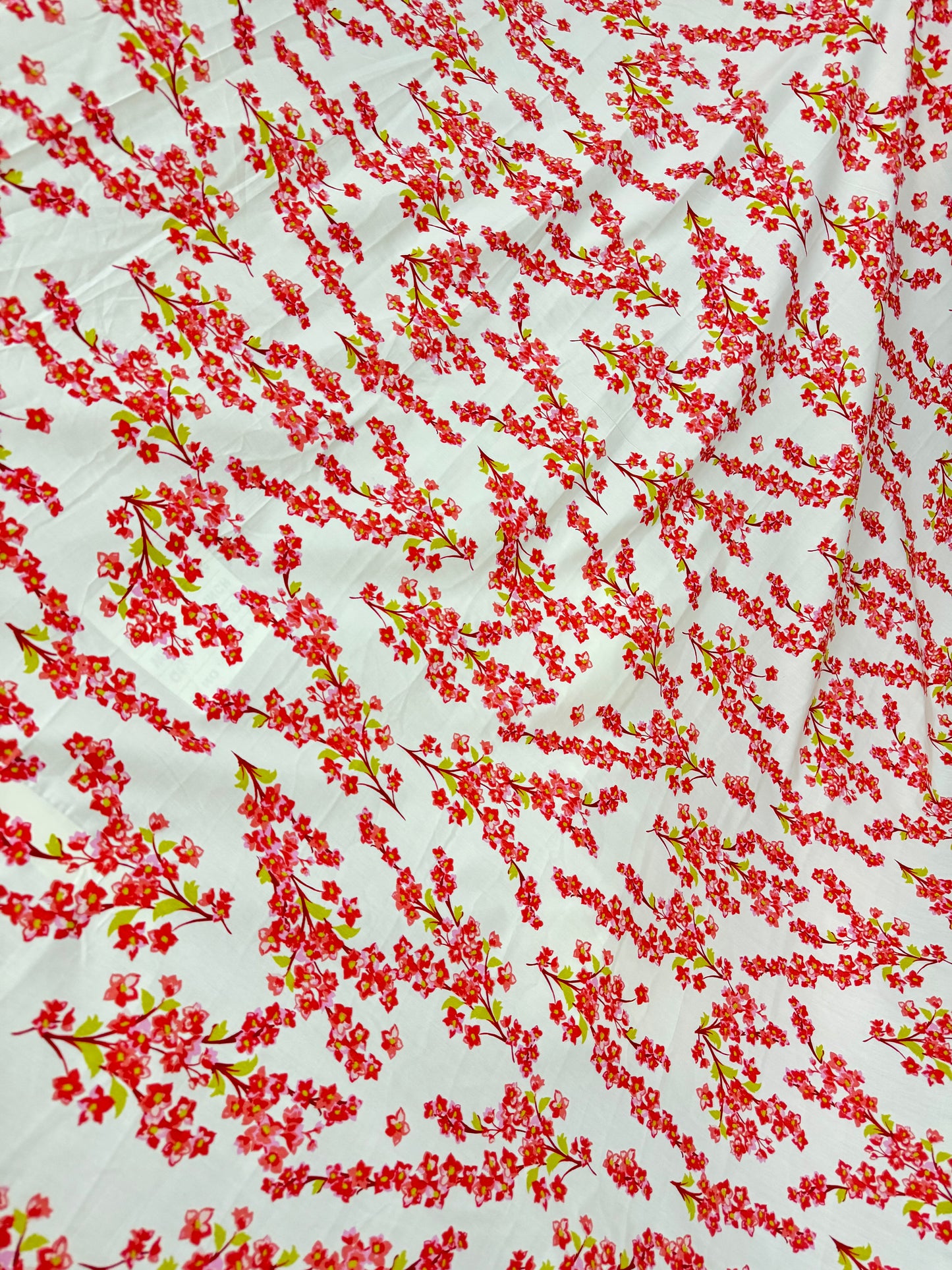 Buy Cotton Poplin Cherry Blossom Printed Fabric
