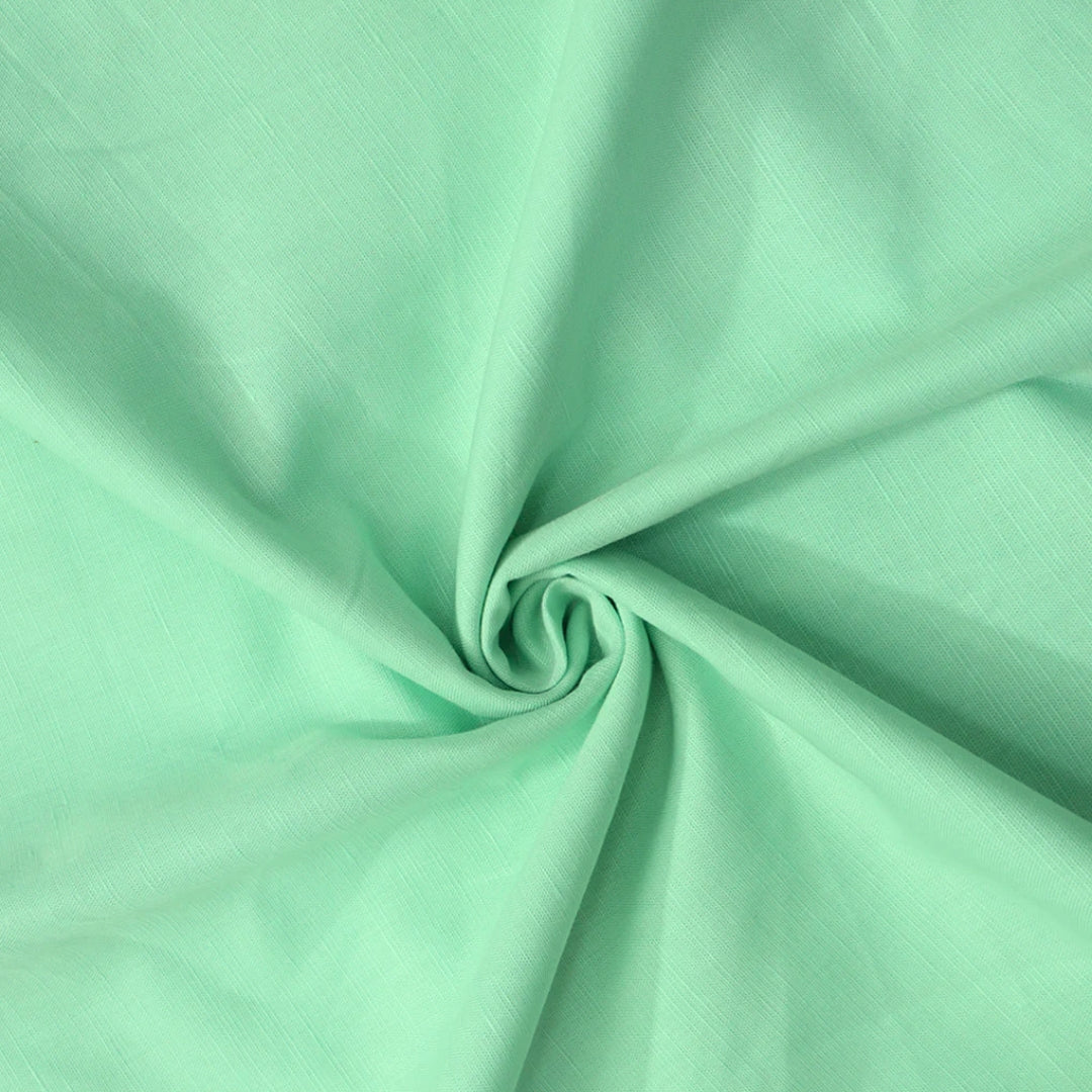 Cotton Linen Solid Mint Fabric - MAF