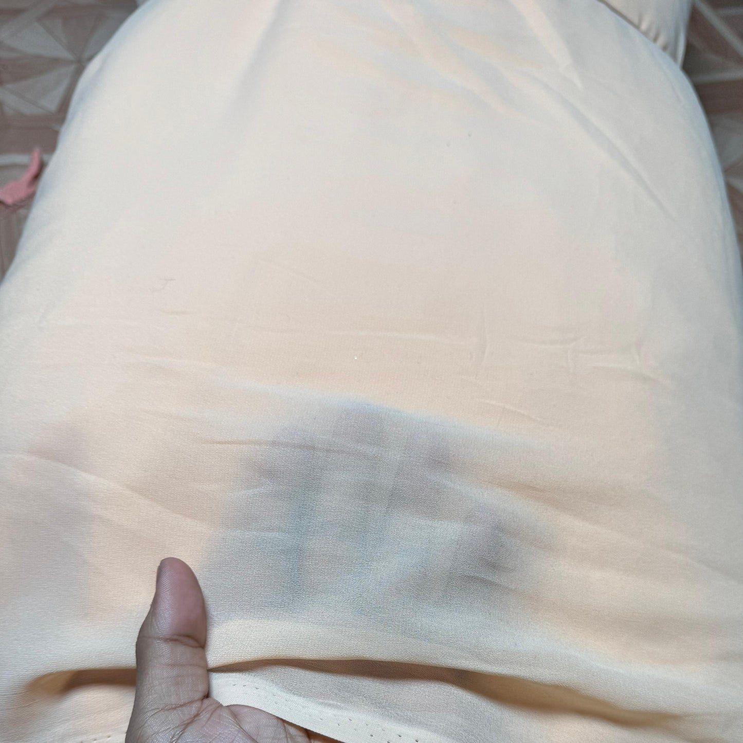 Viscose Georgette Peach Fabric - MAF