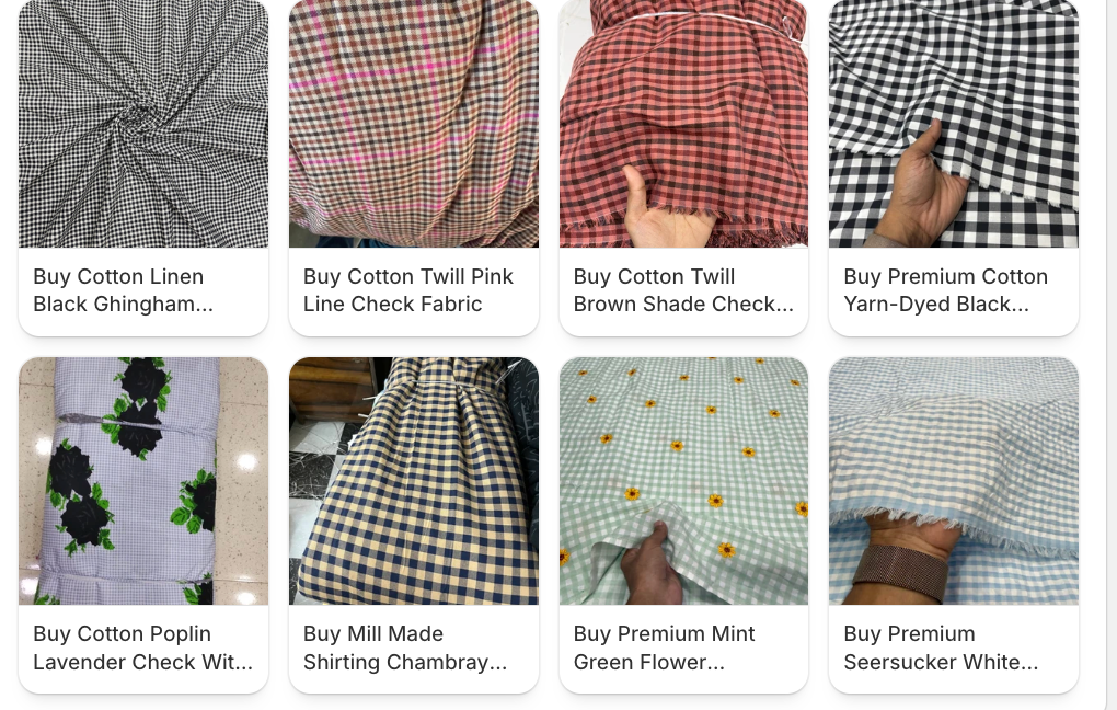 Yarn Dyed Gingham Checks