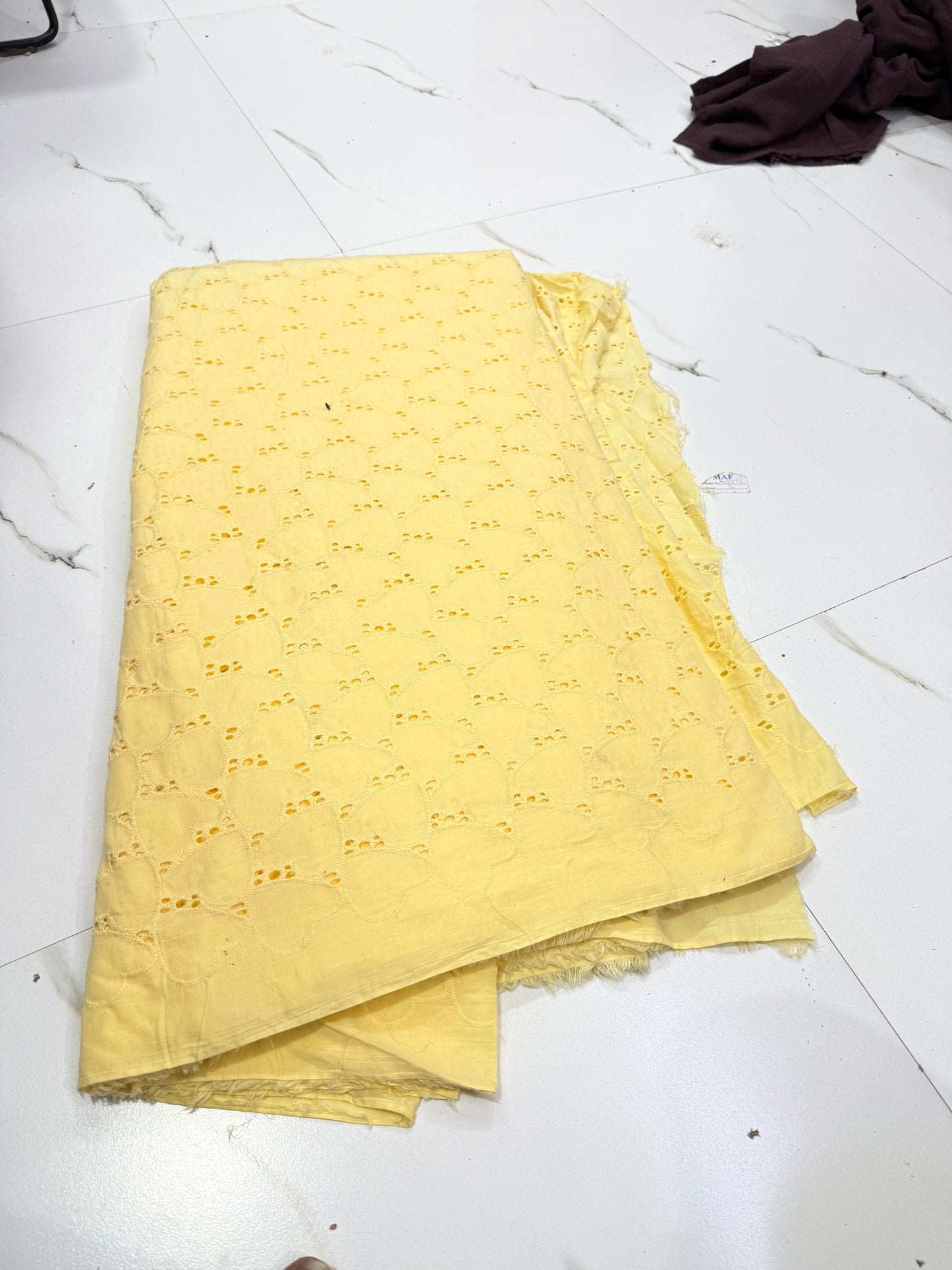 Buy Cotton Hakoba Yellow Heart Embroidery