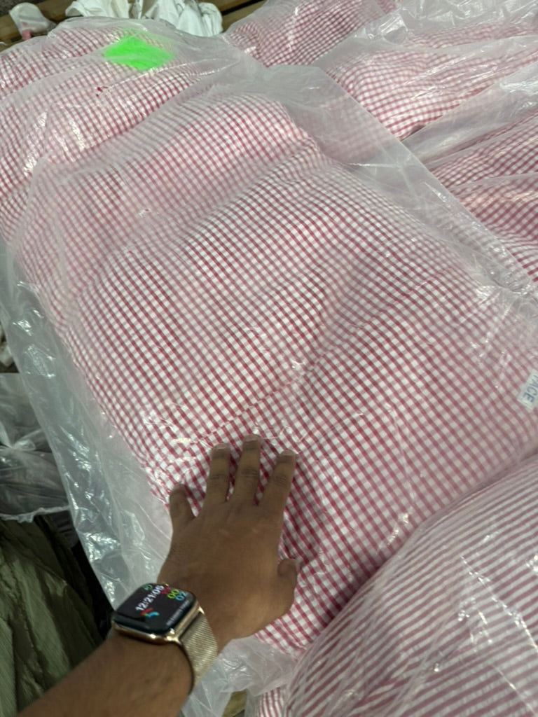 Buy Premium Cotton Yarn-Dyed Cherry Gingham