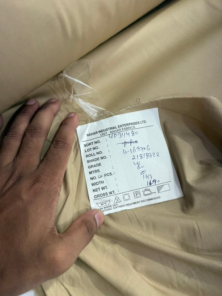 Buy Bottom Twill Lycra Coffee Fabric