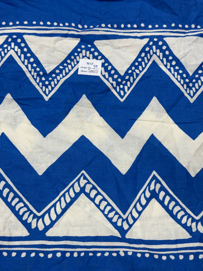 Buy Cutpiece Cotton Cambric Blue Print 50 Centimeter