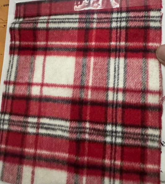 Buy Cotton Flannel Trending Red Check Fabric