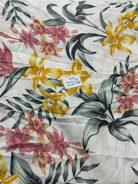 Buy Cutpiece Cotton Viscose Print 1 Meter