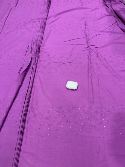 Buy Premium Cotton Cambric Schiffli Radiant Orchid Fabric