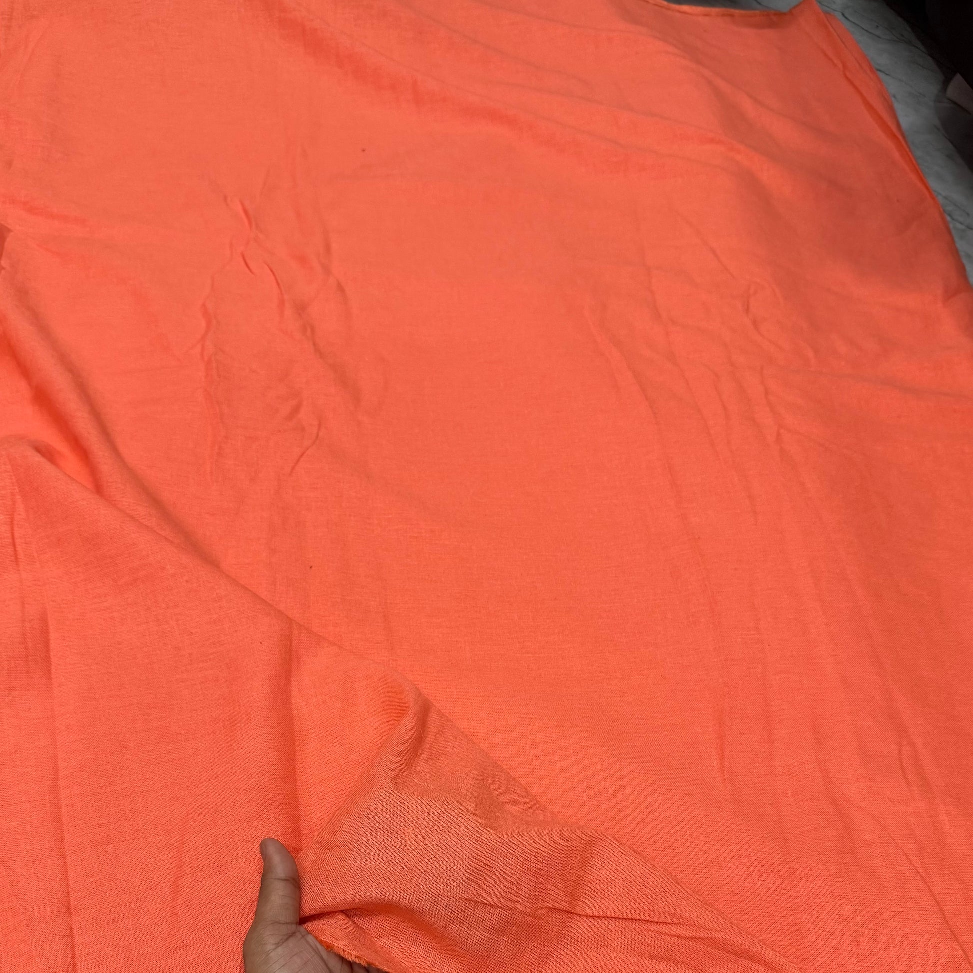 Buy Linen Solid Gerua Solid Fabric - MAF 