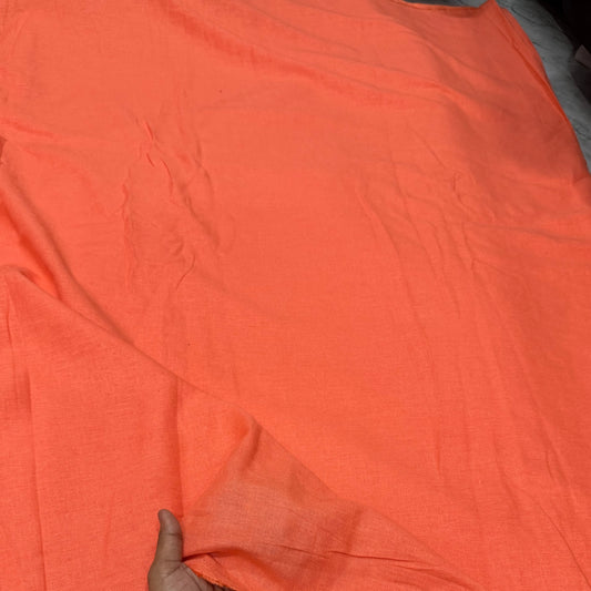 Buy Linen Solid Gerua Solid Fabric - MAF 