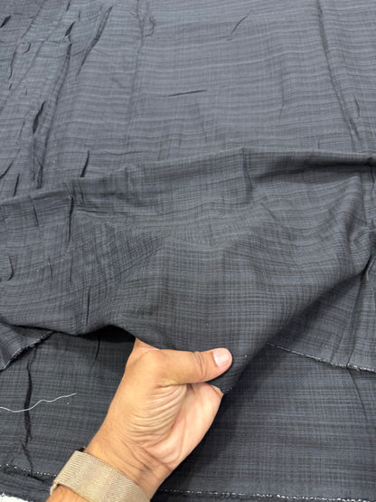 Buy Solid Grey Black Cotton Self Check