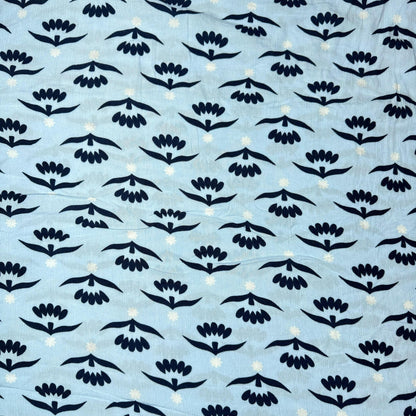 Buy Rayon Crepe Black Lattice Printed Fabric - MAF 