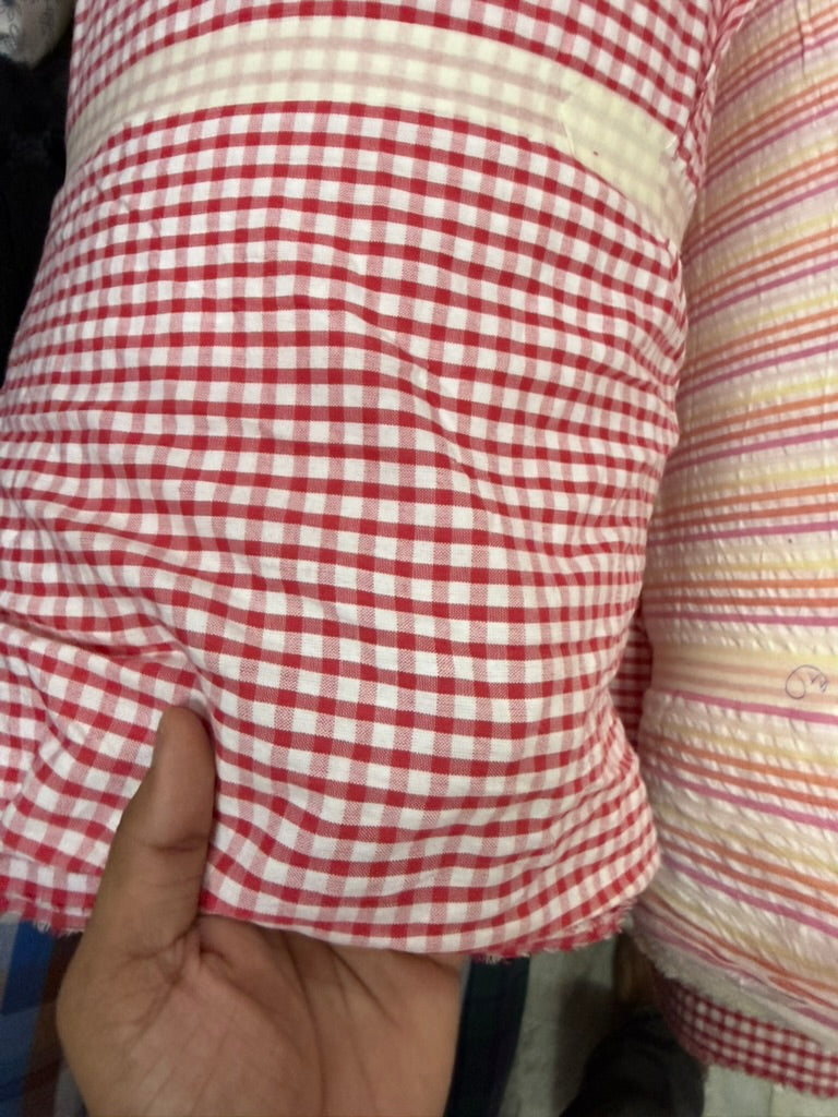 Buy Premium Cotton Yarn-Dyed Cherry Gingham
