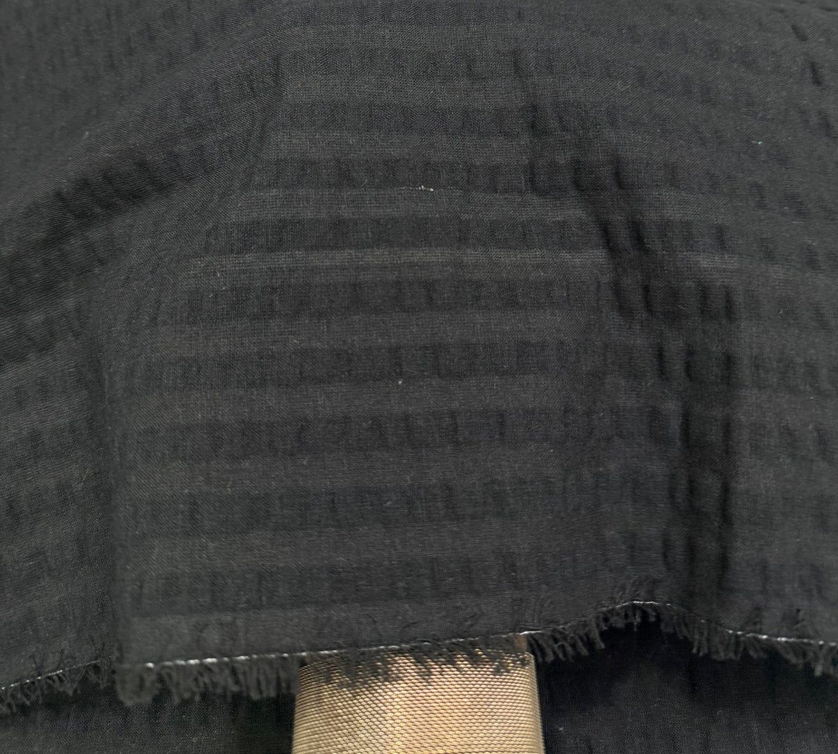 Buy Premium Seersucker Solid Cornflower Black Fabric