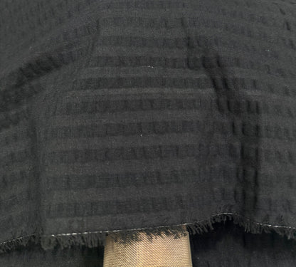 Buy Premium Seersucker Solid Cornflower Black Fabric