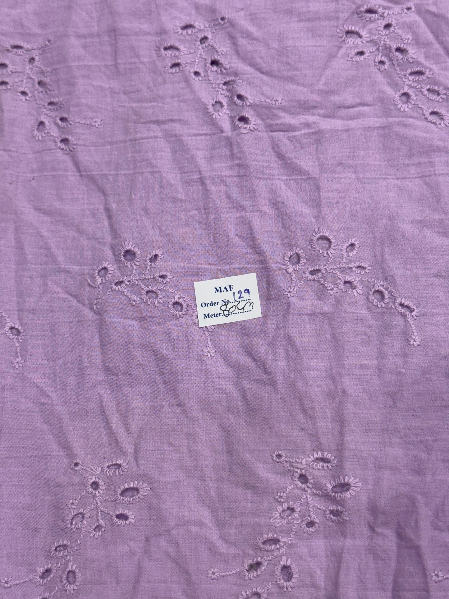 Buy Cutpiece Cotton Hakoba Lavender Leaf Cutwork Embroidery 80 Centimeter