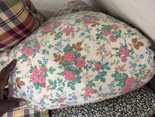 Buy Cotton Viscose Pink Rose Printed Fabric - MAF 