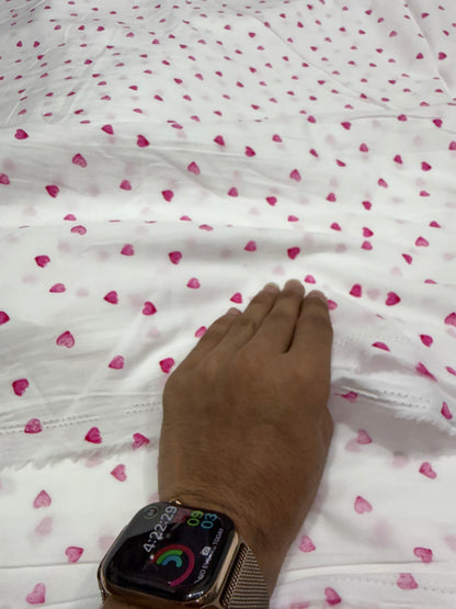 Buy Premium Cotton Poplin Sweetheart print Fabric