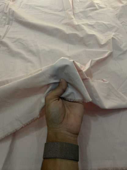 Buy Poplin Solid Peach Blush Pink Fabric