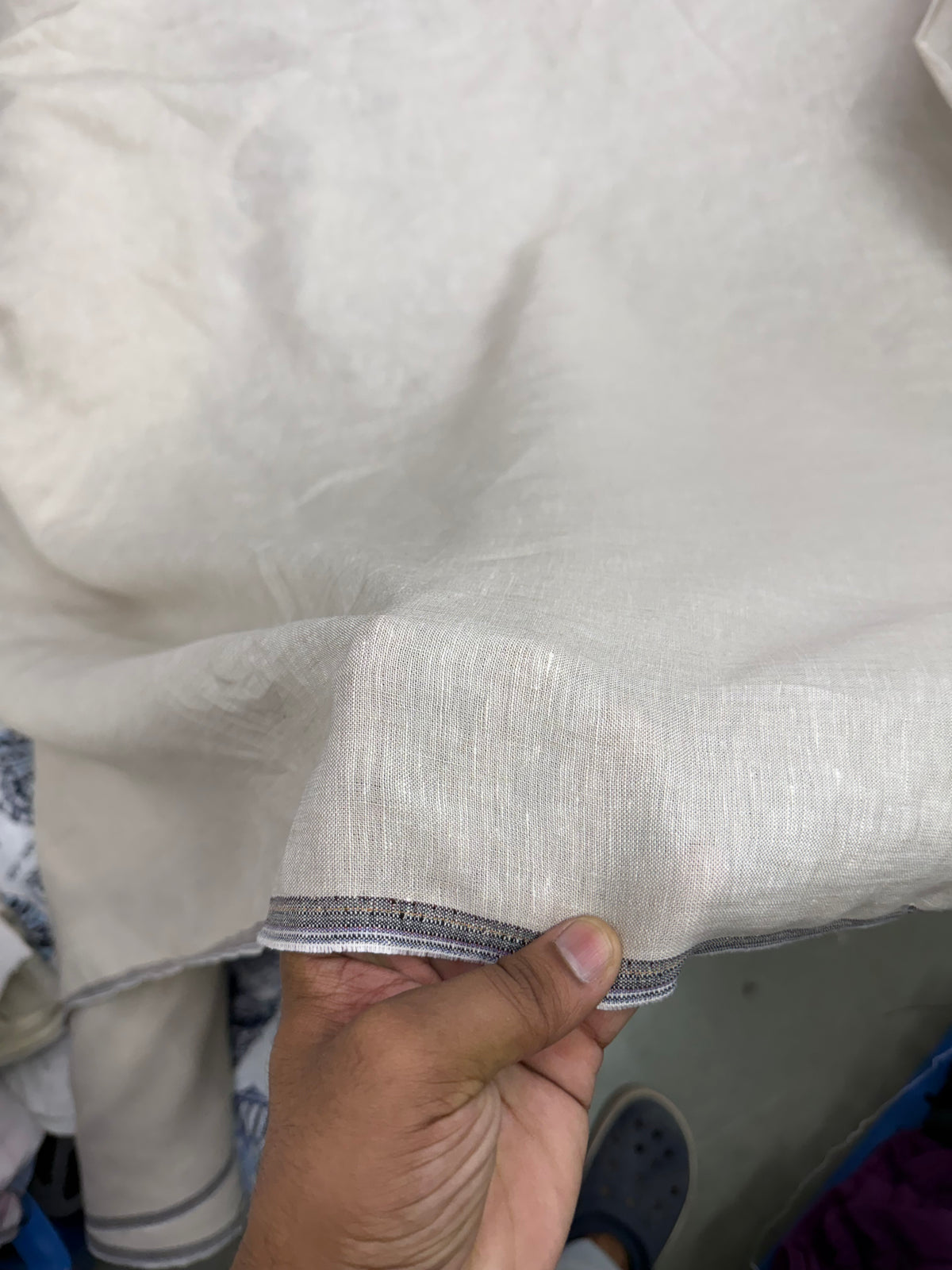 Buy Pure Natural Original Linen  Fabric