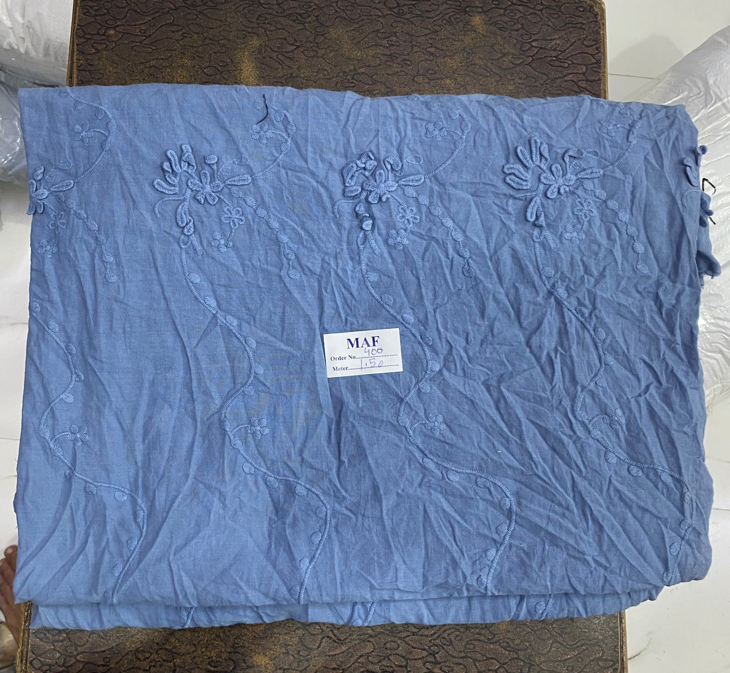 Buy Centimeter Premium Cotton Cambric Schiffli Allover Floral 1.50 Meter