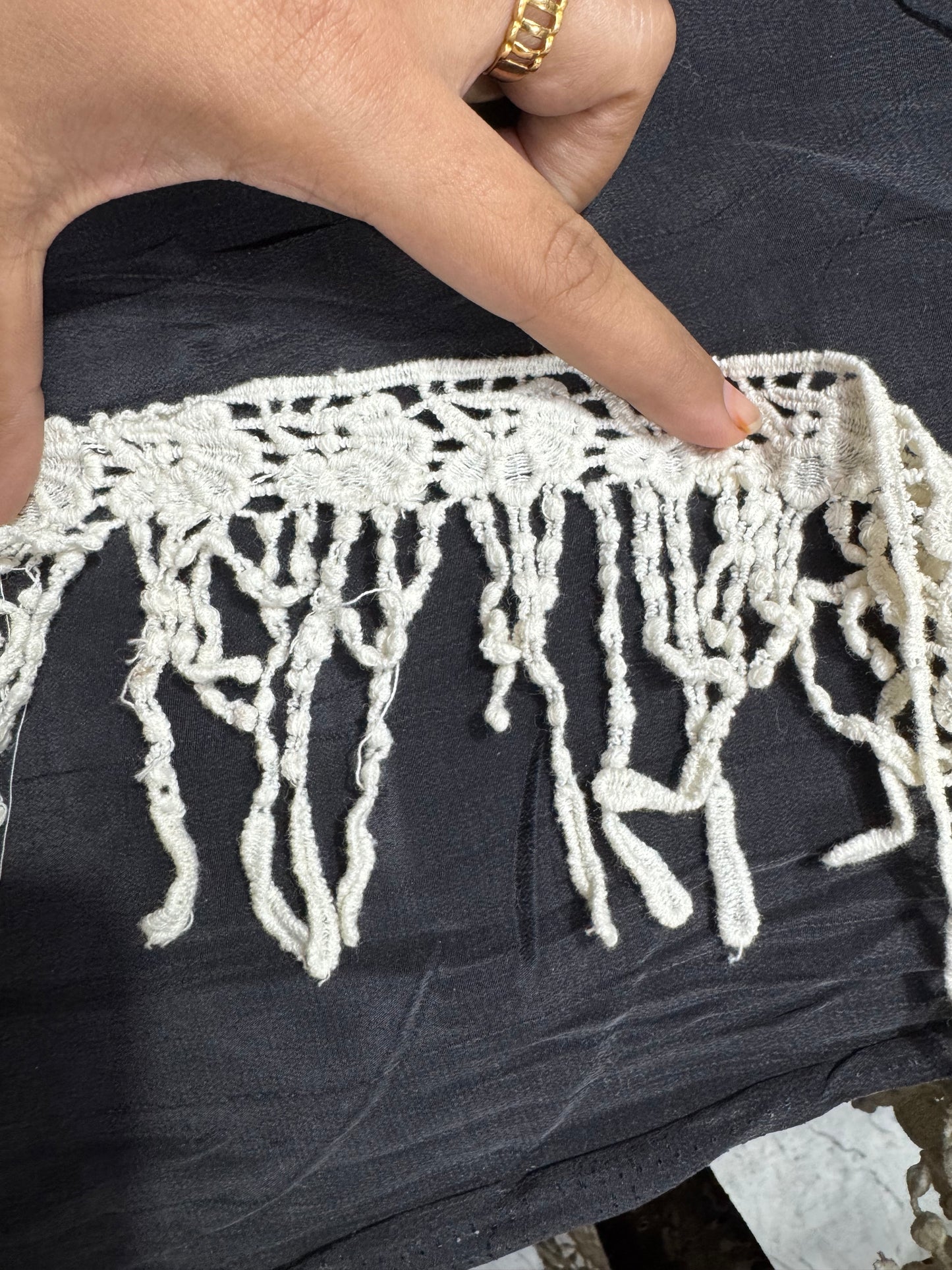 Buy Cotton Lace White Design