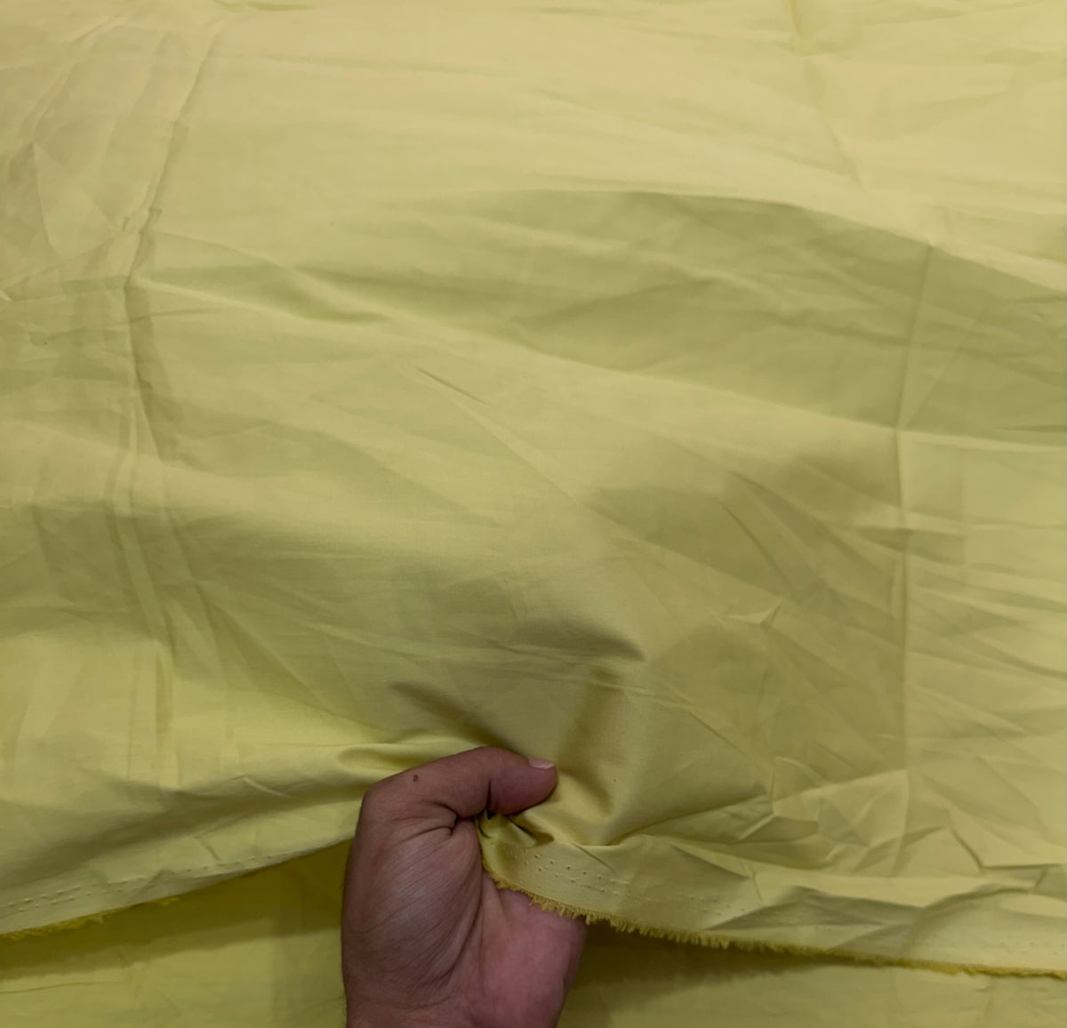 Buy Premium Poplin Solid Straw Yellow Fabric