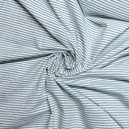 RL Cotton YanDyed Blue Thin Stripe - MAF 