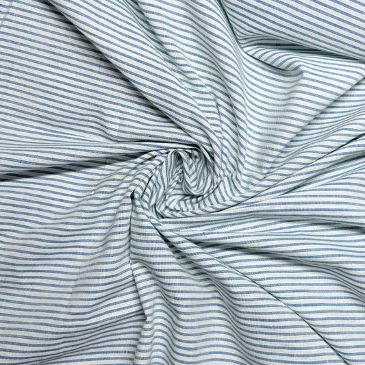 RL Cotton YanDyed Blue Thin Stripe - MAF 