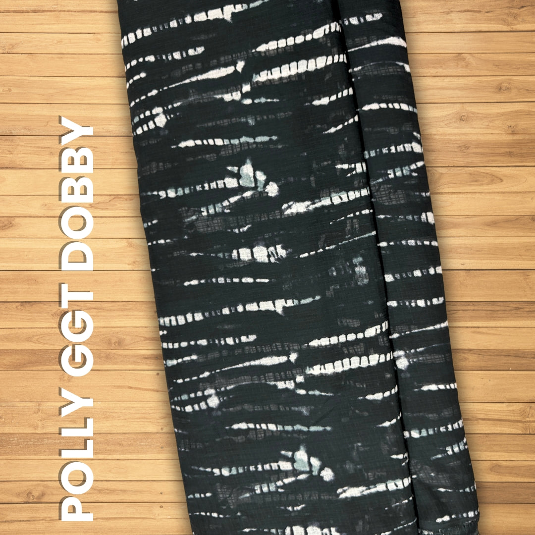 Buy Poly Georgette Dobby Tie & Dye - MAF 