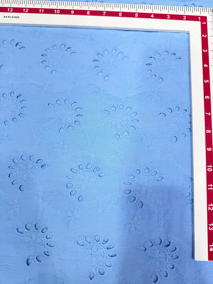Buy Cotton Hakoba Dust Blue Fan Border Design  Fabric