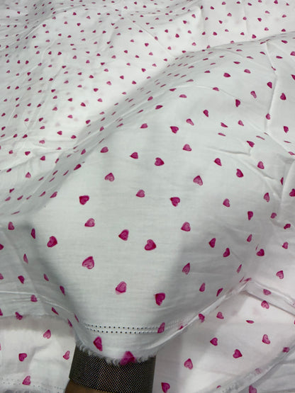 Buy Premium Cotton Poplin Sweetheart print Fabric