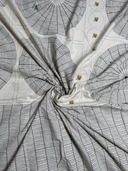 Buy Casement Stripe Cricle Printed Fabric - MAF 