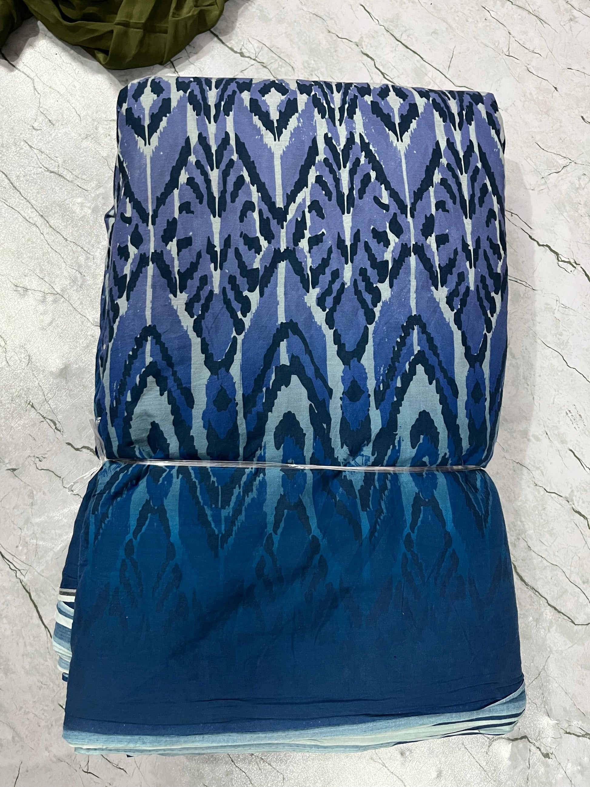Buy Mul Cotton Ombre Ikkat Fabric - MAF 